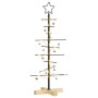 Árbol de Navidad de metal con soporte Negro 90 cm en Decoración Festiva y Estacional | Comprar online en Foru.es