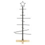 Árbol de Navidad de metal con soporte Negro 90 cm en Decoración Festiva y Estacional | Comprar online en Foru.es
