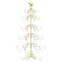 Árbol de Navidad de metal con soporte Dorado 150 cm en Decoración Festiva y Estacional | Comprar online en Foru.es