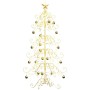 Árbol de Navidad de metal con soporte Dorado 150 cm en Decoración Festiva y Estacional | Comprar online en Foru.es