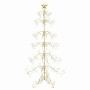 Árbol de Navidad de metal con soporte Dorado 180 cm en Decoración Festiva y Estacional | Comprar online en Foru.es