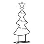 Árbol de Navidad de metal con soporte Negro 60 cm Acero en Decoración Festiva y Estacional | Comprar online en Foru.es
