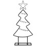 Árbol de Navidad de metal con soporte Negro 60 cm Acero en Decoración Festiva y Estacional | Comprar online en Foru.es