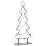 Árbol de Navidad de metal con soporte Negro 90 cm Acero en Decoración Festiva y Estacional | Comprar online en Foru.es
