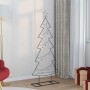 Árbol de Navidad de metal con soporte Negro 150 cm Acero en Decoración Festiva y Estacional | Comprar online en Foru.es