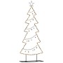 Árbol de Navidad de metal con soporte Negro 150 cm Acero en Decoración Festiva y Estacional | Comprar online en Foru.es