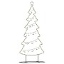 Árbol de Navidad de metal con soporte Negro 180 cm Acero en Decoración Festiva y Estacional | Comprar online en Foru.es