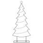 Árbol de Navidad de metal con soporte Negro 180 cm Acero en Decoración Festiva y Estacional | Comprar online en Foru.es