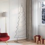 Árbol de Navidad de metal con soporte Negro 210 cm Acero en Decoración Festiva y Estacional | Comprar online en Foru.es