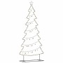 Árbol de Navidad de metal con soporte Negro 210 cm Acero en Decoración Festiva y Estacional | Comprar online en Foru.es
