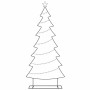 Árbol de Navidad de metal con soporte Negro 210 cm Acero en Decoración Festiva y Estacional | Comprar online en Foru.es
