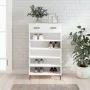 Zapatero madera de ingeniería blanco 60x35x105 cm de vidaXL, Armarios y almacenamiento - Ref: Foro24-829628, Precio: 60,46 €,...