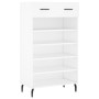 Zapatero madera de ingeniería blanco 60x35x105 cm de vidaXL, Armarios y almacenamiento - Ref: Foro24-829628, Precio: 60,91 €,...