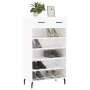 Zapatero madera de ingeniería blanco 60x35x105 cm de vidaXL, Armarios y almacenamiento - Ref: Foro24-829628, Precio: 60,46 €,...