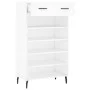 Zapatero madera de ingeniería blanco 60x35x105 cm de vidaXL, Armarios y almacenamiento - Ref: Foro24-829628, Precio: 60,46 €,...