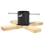 Soporte para Árbol de Navidad 1.73 Negro 50 x 50 x 16 cm en Decoración Festiva y Estacional | Comprar online en Foru.es