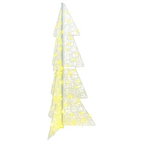 Árbol de Navidad con 100 LED Cálido 120 cm Acrílico en Decoración Festiva y Estacional | Comprar online en Foru.es