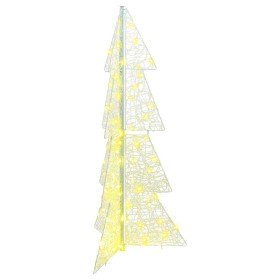 Árbol de Navidad con 100 LED Cálido 120 cm Acrílico en Decoración Festiva y Estacional | Comprar online en Foru.es