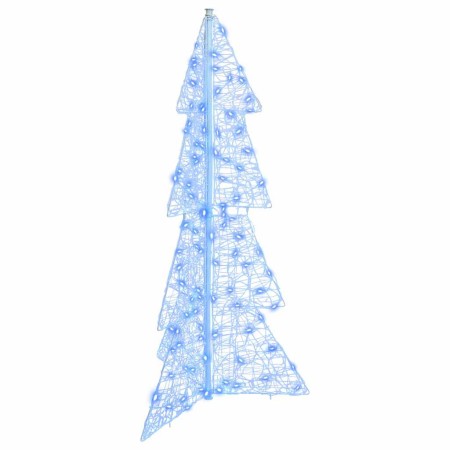Árbol de Navidad con 100 LED Azul 120 cm Acrílico en Decoración Festiva y Estacional | Comprar online en Foru.es