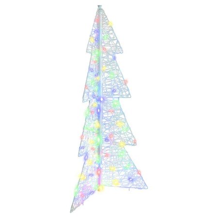 Árbol de Navidad con 100 LED Multicolor 120 cm Acrílico en Decoración Festiva y Estacional | Comprar online en Foru.es