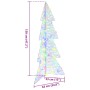 Árbol de Navidad con 100 LED Multicolor 120 cm Acrílico en Decoración Festiva y Estacional | Comprar online en Foru.es