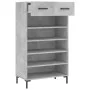 Zapatero madera de ingeniería gris hormigón 60x35x105 cm de vidaXL, Armarios y almacenamiento - Ref: Foro24-829616, Precio: 9...