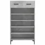 Zapatero madera de ingeniería gris hormigón 60x35x105 cm de vidaXL, Armarios y almacenamiento - Ref: Foro24-829616, Precio: 9...