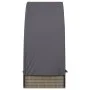 Tumbona con toldo redondo ratán sintético gris 211x57x140 cm de vidaXL, Tumbonas - Ref: Foro24-319643, Precio: 173,24 €, Desc...