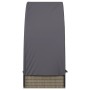 Tumbona con toldo redondo ratán sintético gris 211x57x140 cm de vidaXL, Tumbonas - Ref: Foro24-319643, Precio: 169,97 €, Desc...