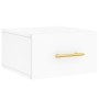 Mesitas de noche de pared 2 uds blanco 35x35x20 cm de vidaXL, Taquillas y armarios de almacenamiento - Ref: Foro24-829789, Pr...