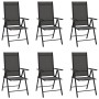 Juego de comedor para jardín 7 piezas aluminio negro de vidaXL, Conjuntos de jardín - Ref: Foro24-3200603, Precio: 512,75 €, ...