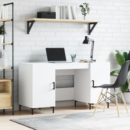Escritorio madera de ingeniería blanco 140x50x75 cm de vidaXL, Escritorios - Ref: Foro24-829548, Precio: 122,68 €, Descuento: %