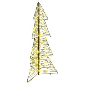 Árbol de Navidad con 100 LED Cálido 120 cm Ratán en Decoración Festiva y Estacional | Comprar online en Foru.es