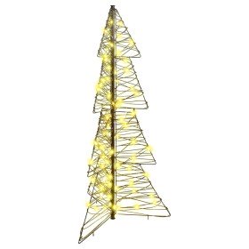 Árbol de Navidad con 100 LED Cálido 120 cm Ratán en Decoración Festiva y Estacional | Comprar online en Foru.es