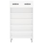 Zapatero madera de ingeniería blanco 60x35x105 cm de vidaXL, Armarios y almacenamiento - Ref: Foro24-829604, Precio: 57,31 €,...