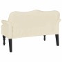 Banco Chesterfield Crema 120.5 x 65 x 75 cm Cuero sintético en Bancos | Comprar online en Foru.es