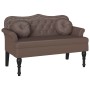 Banco Chesterfield Marrón 120.5 x 65 x 75 cm Cuero sintético en Bancos | Comprar online en Foru.es