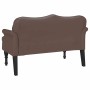 Banco Chesterfield Marrón 120.5 x 65 x 75 cm Cuero sintético en Bancos | Comprar online en Foru.es