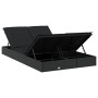 Tumbona 2 personas ratán sintético con cojines negro de vidaXL, Tumbonas - Ref: Foro24-319647, Precio: 272,63 €, Descuento: %