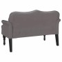 Banco Chesterfield Gris 120.5 x 65 x 75 cm Cuero sintético en Bancos | Comprar online en Foru.es