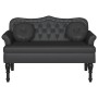 Banco Chesterfield Negro 120.5 x 65 x 75 cm Cuero sintético en Bancos | Comprar online en Foru.es