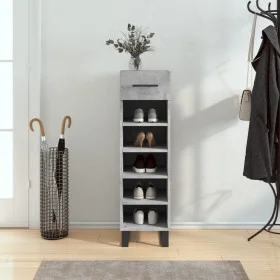 Zapatero madera de ingeniería gris hormigón 30x35x105 cm de vidaXL, Armarios y almacenamiento - Ref: Foro24-829704, Precio: 6...
