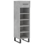 Zapatero madera de ingeniería gris hormigón 30x35x105 cm de vidaXL, Armarios y almacenamiento - Ref: Foro24-829704, Precio: 6...