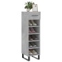 Zapatero madera de ingeniería gris hormigón 30x35x105 cm de vidaXL, Armarios y almacenamiento - Ref: Foro24-829704, Precio: 6...