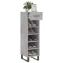 Zapatero madera de ingeniería gris hormigón 30x35x105 cm de vidaXL, Armarios y almacenamiento - Ref: Foro24-829704, Precio: 6...
