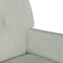 Banco Chesterfield Gris Claro 112 x 65,5 x 75 cm Terciopelo en Bancos | Comprar online en Foru.es