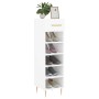 Mueble zapatero madera contrachapada blanco brillo 30x35x105 cm de vidaXL, Armarios y almacenamiento - Ref: Foro24-829662, Pr...
