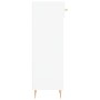 Mueble zapatero madera contrachapada blanco brillo 30x35x105 cm de vidaXL, Armarios y almacenamiento - Ref: Foro24-829662, Pr...