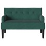 Banco Chesterfield Verde oscuro 112 x 65,5 x 75 cm Terciopelo en Bancos | Comprar online en Foru.es
