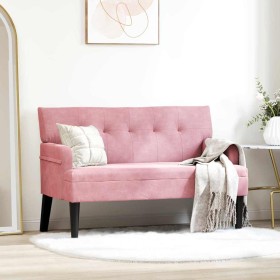 Banco Chesterfield Rosa 112 x 65,5 x 75 cm Terciopelo en Bancos | Comprar online en Foru.es